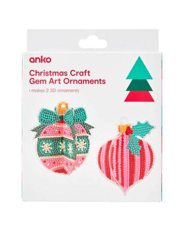 Anko Christmas Craft Gem Art Ornaments