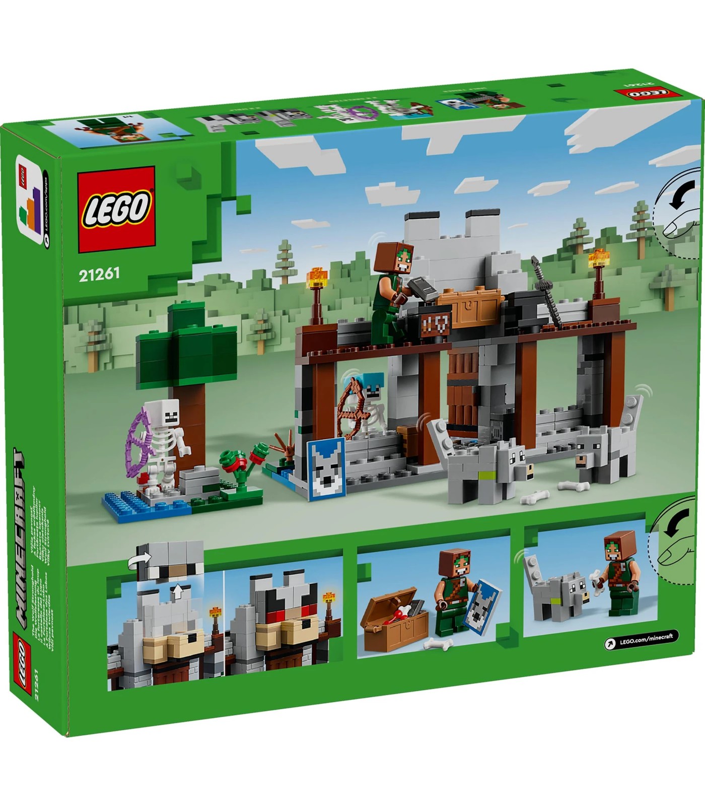 LEGO® Minecraft The Wolf Stronghold Fortress Playset 21261 | Target ...