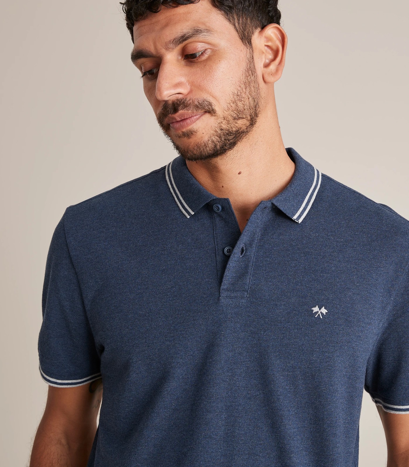 Flag Tipped Pique Polo Top 3 of 6