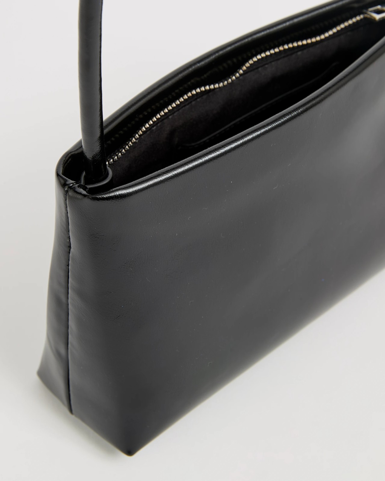Minimal East West Shoulder Bag - Black 2 of 3