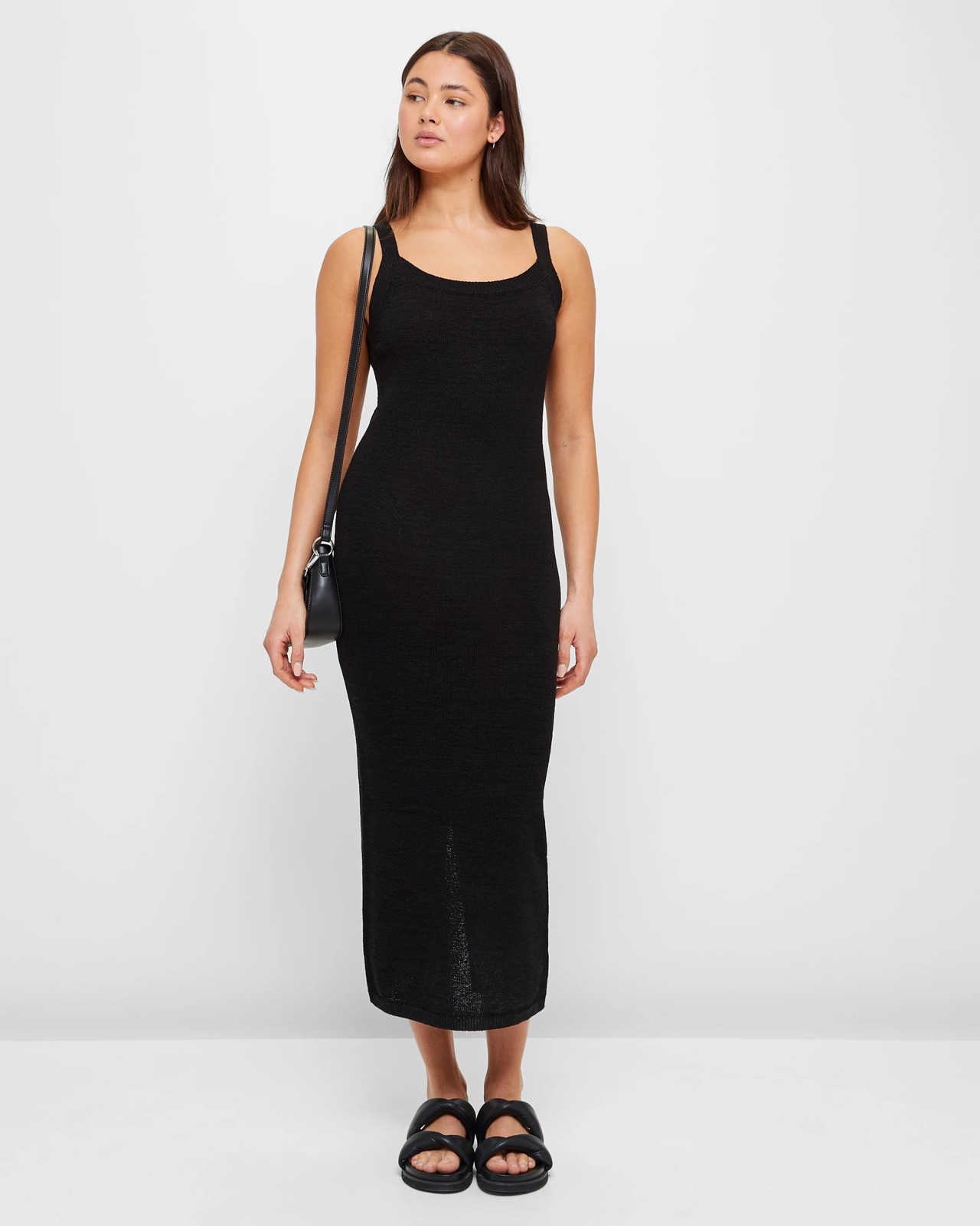 Strappy knit best sale midi dress