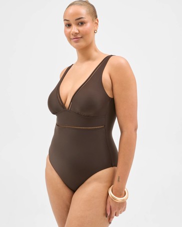 Shape Your Body Resort Ladder Trim One Piece Swimsuit
