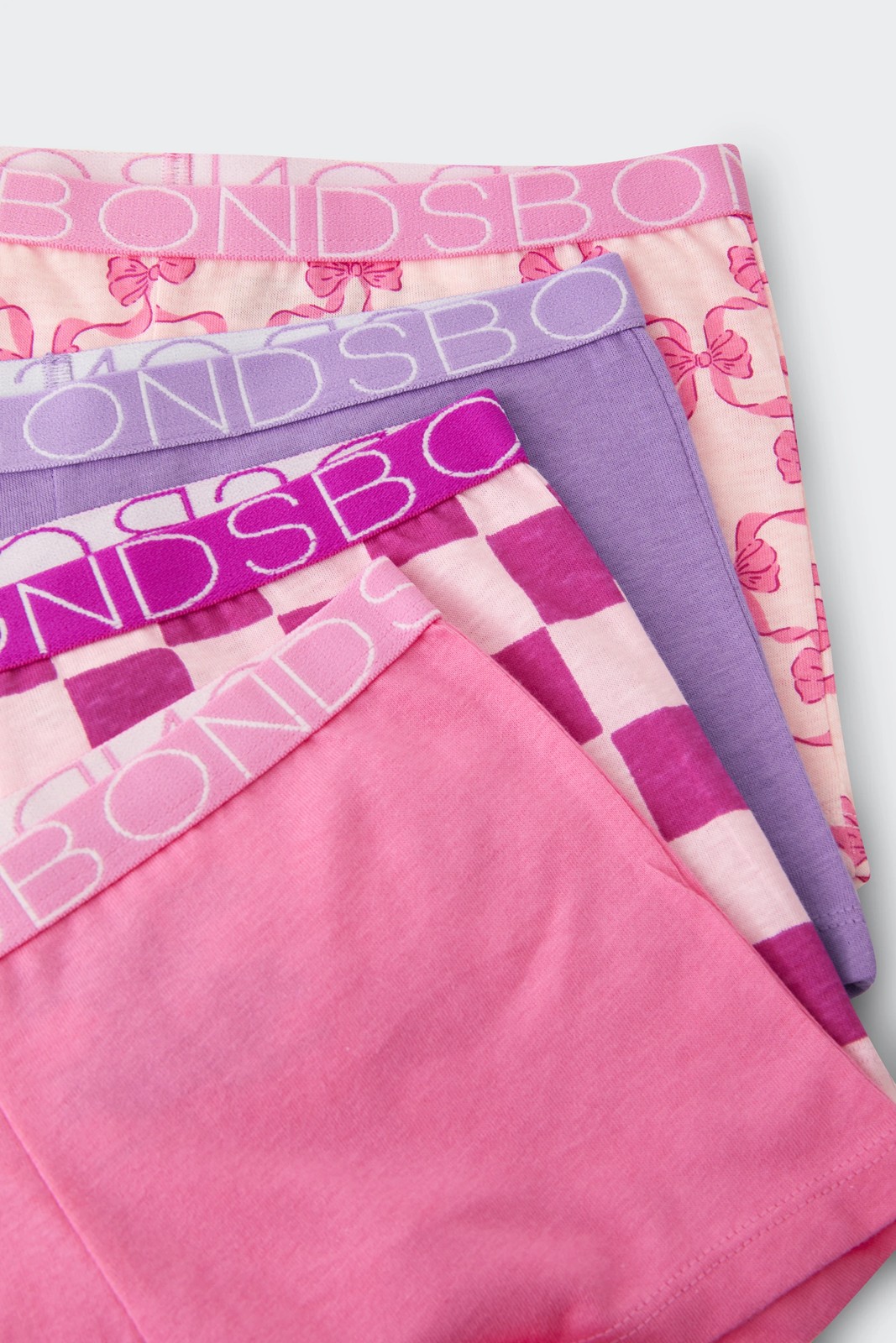 Bonds Girls 4 Pack Shorties 3 of 4