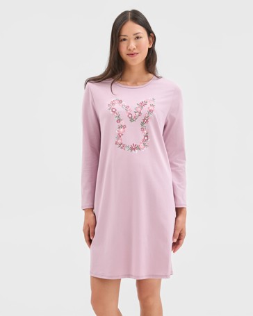 Australian Cotton Long Sleeve T-Shirt Nightie