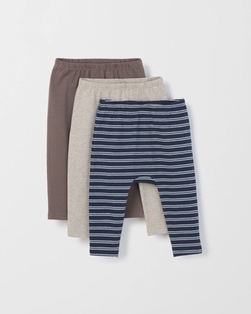 Baby Organic Cotton 3 Pack Leggings