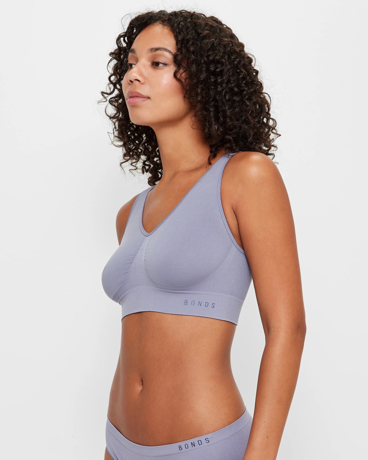 Bonds Seamless Comfy Crop Top - Aromatic Grey