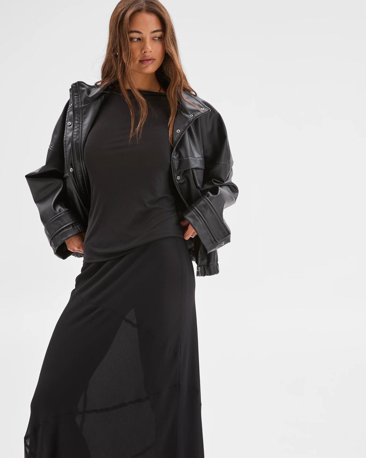 Lily Loves Funnel Neck Jacket - Black 2 of 6