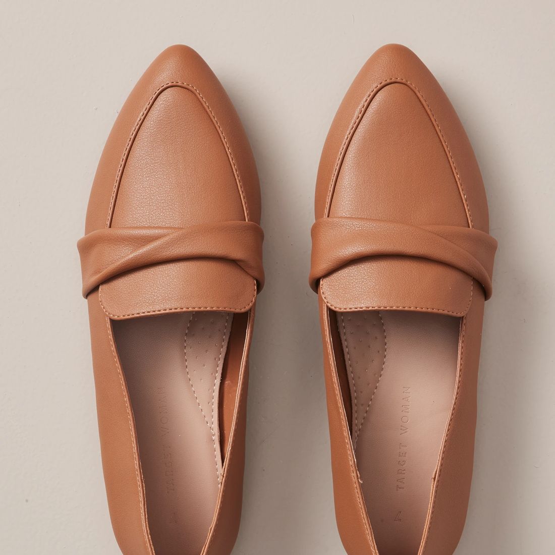 Womens Fold Band Loafers Fernando Tan/Brown Target Australia