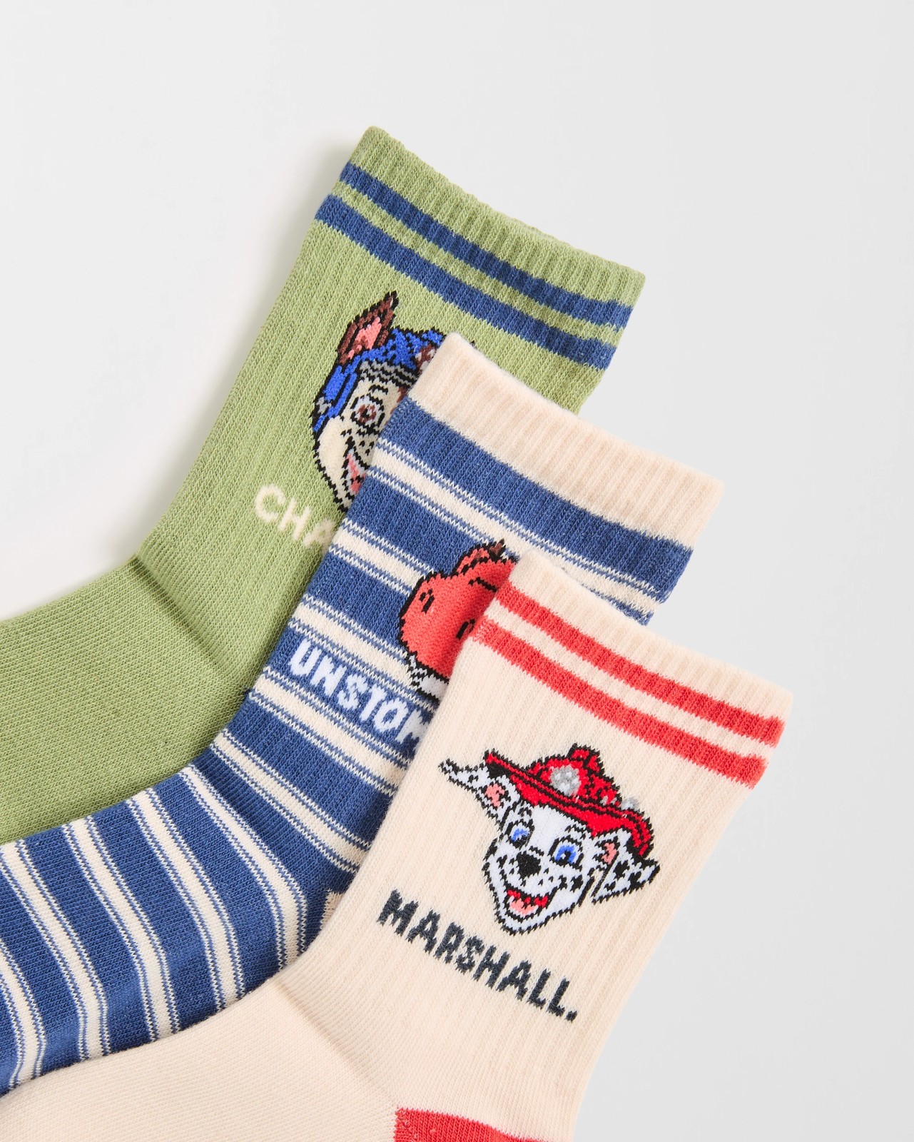 Licensed Paw Patrol 3 Pack Younger Boys Crew Socks 2 of 3