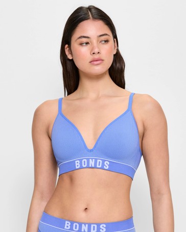 Retro Rib T-Shirt Crop Bra - Bonds