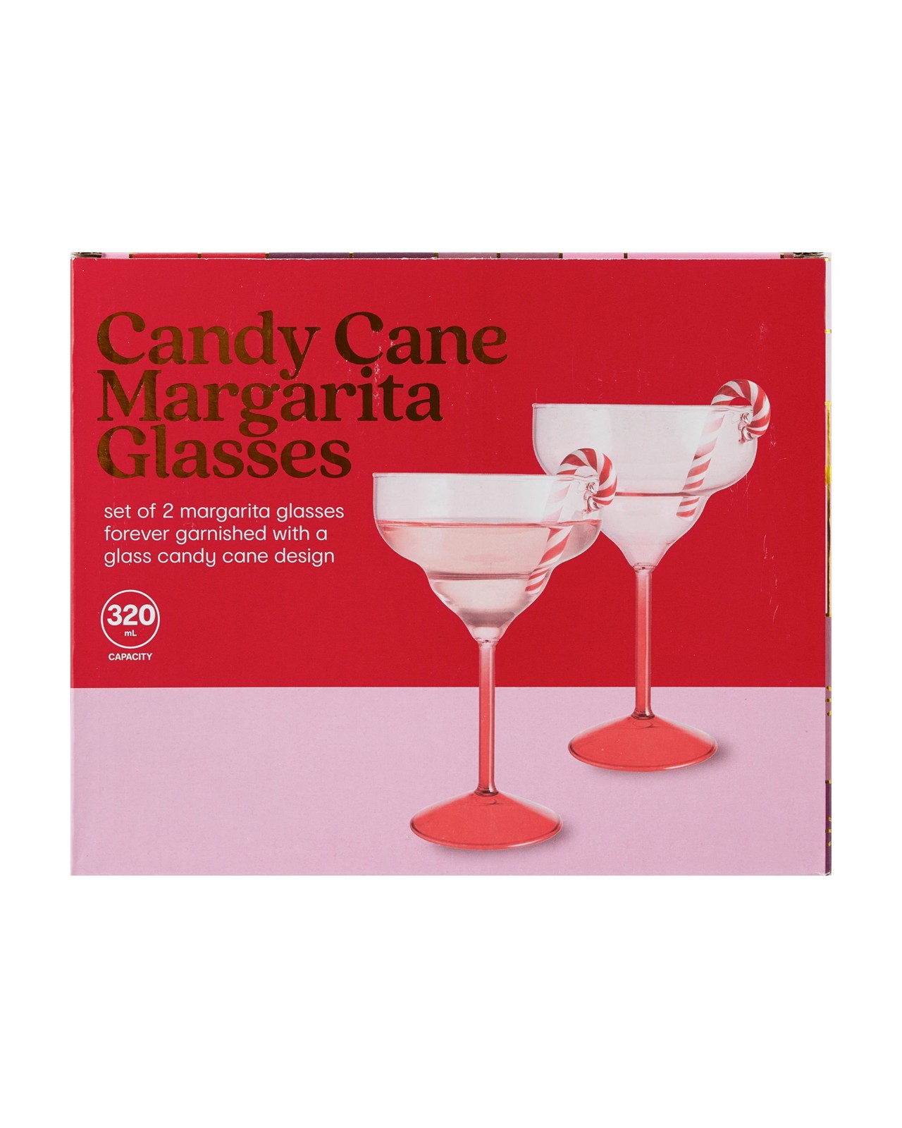 Anko Candy Cane Margarita Glasses 6 of 6
