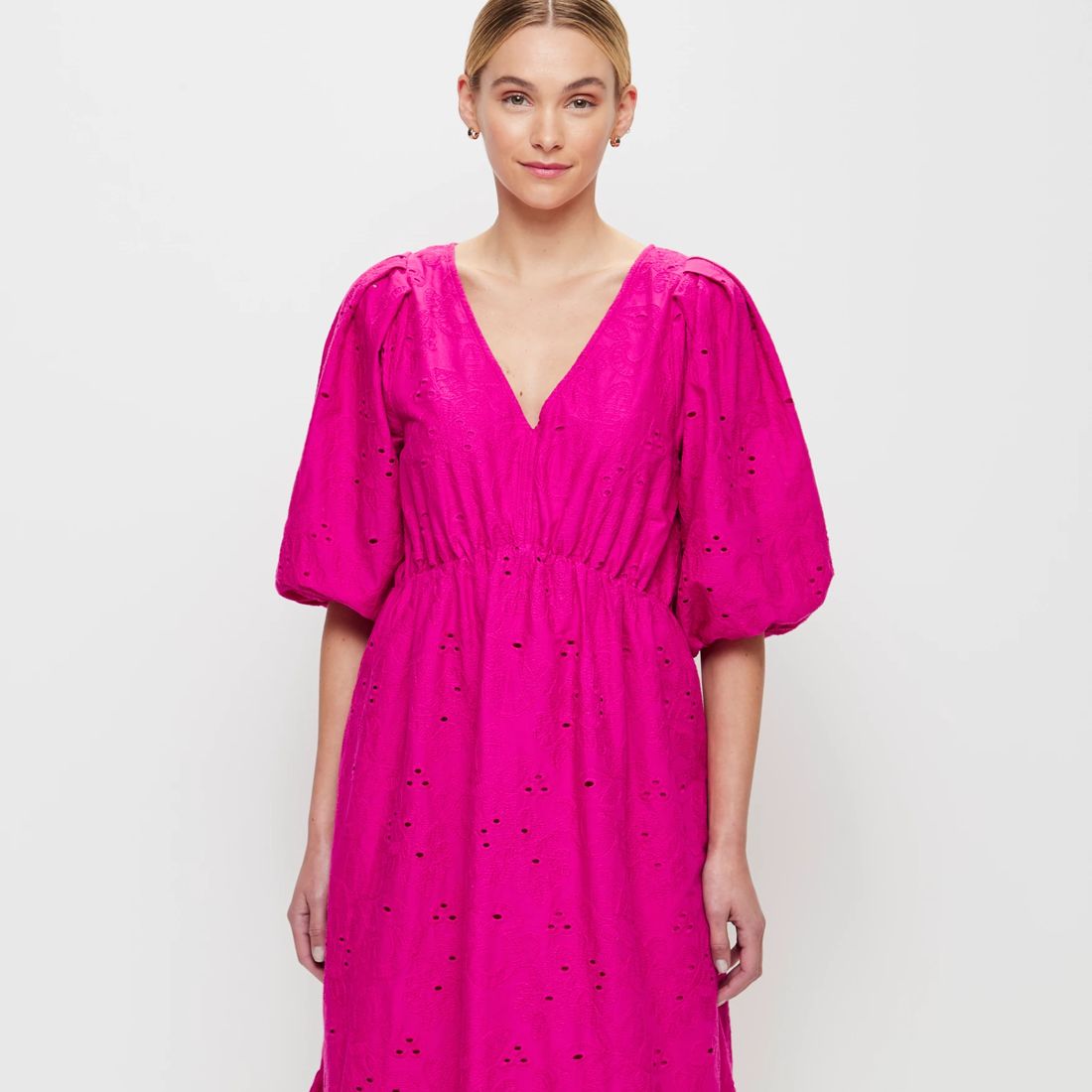 Preview Broderie Midi Dress | Target Australia