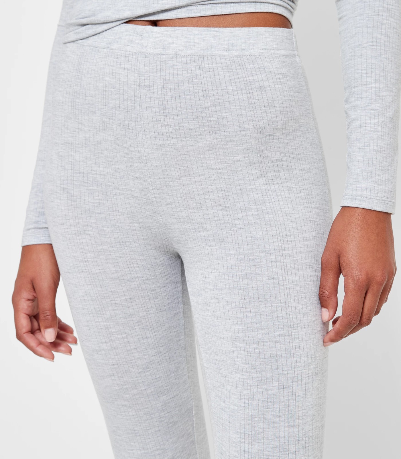 Joggers – Light Grey Marle – Cotton Cashmere -(part of a matching