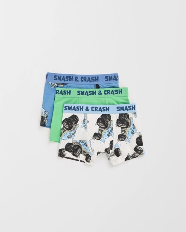 Maxx Australian Cotton 3 Pack Younger Boys Hang Trunks