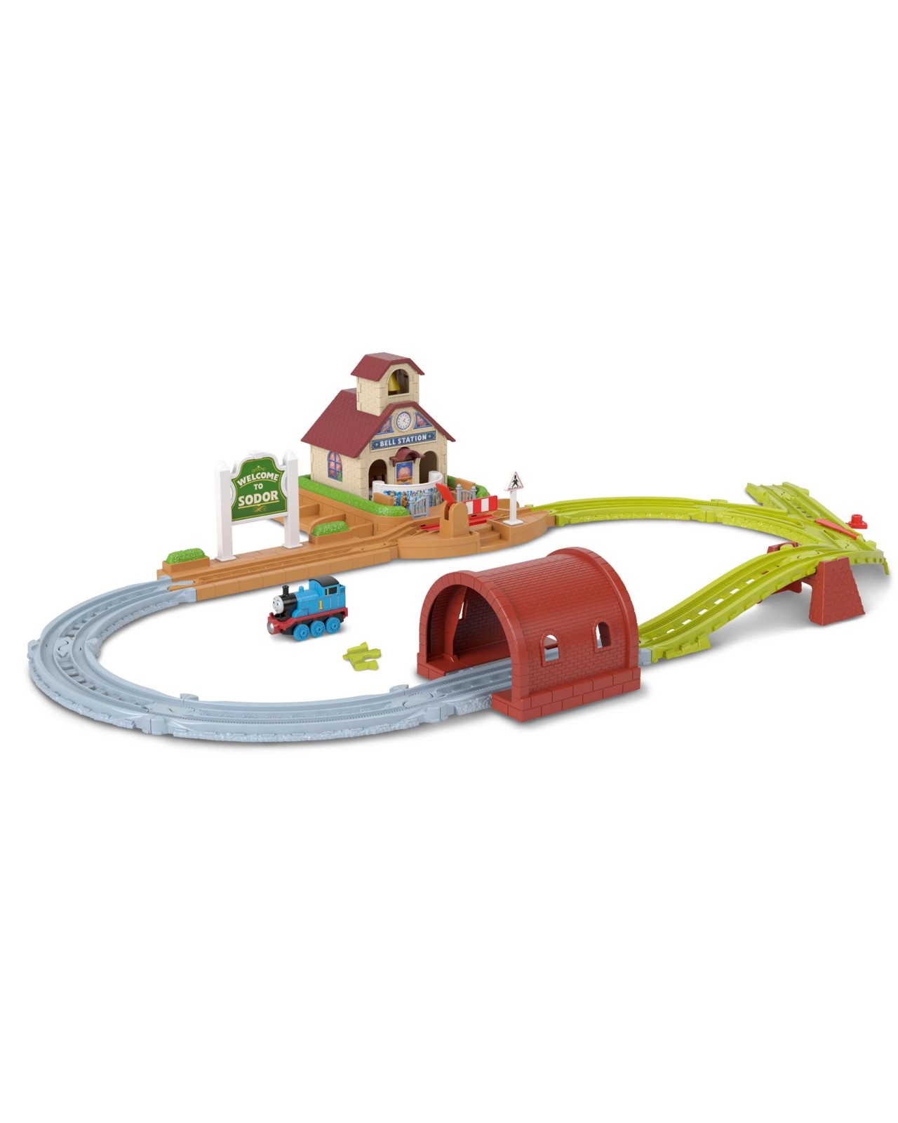 Thomas & Friends Bell Station Train Set with Push-Along Thomas Engine & Track 2 of 5