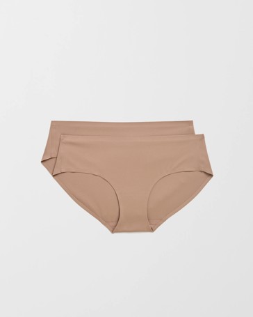 Smooth Moves 2 Pack No Show Bonded Hipster Bikini Briefs