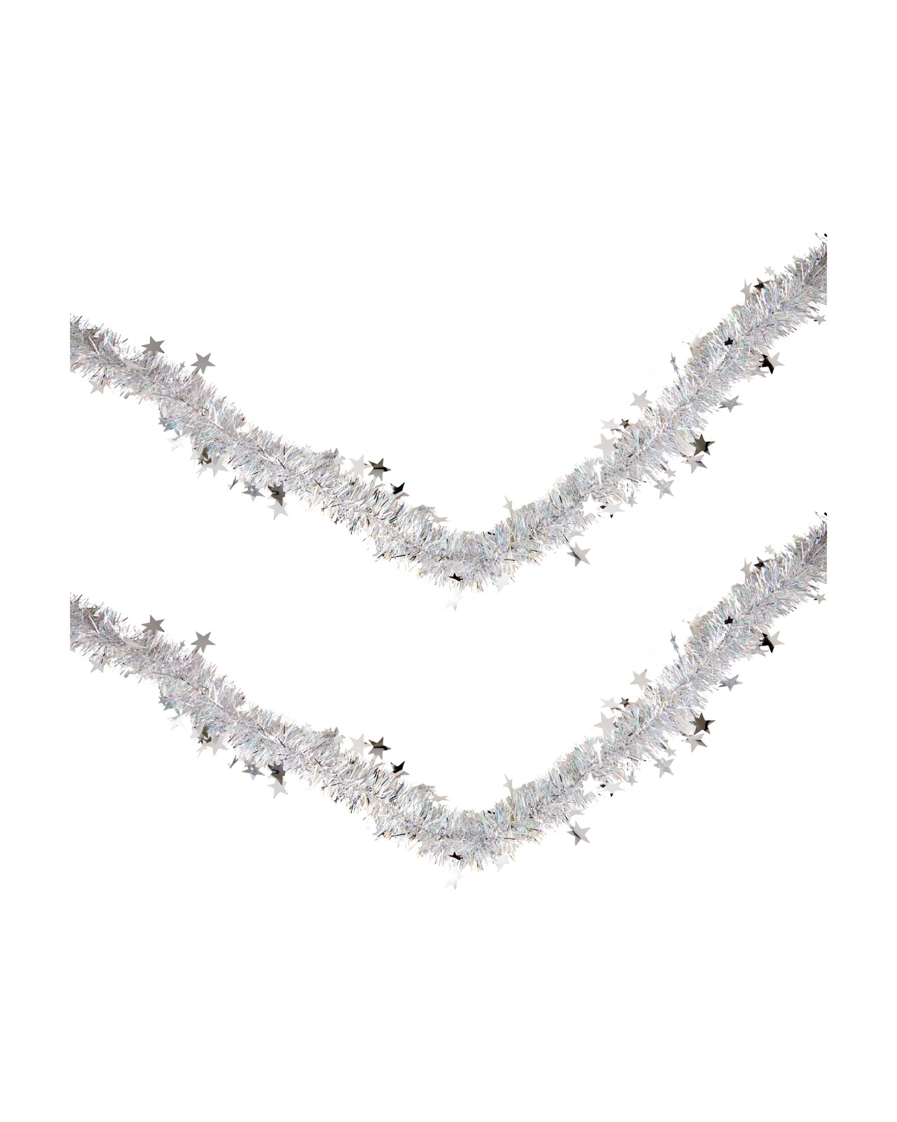 Anko 6m Iridescent Star Christmas Tinsel 3 of 4