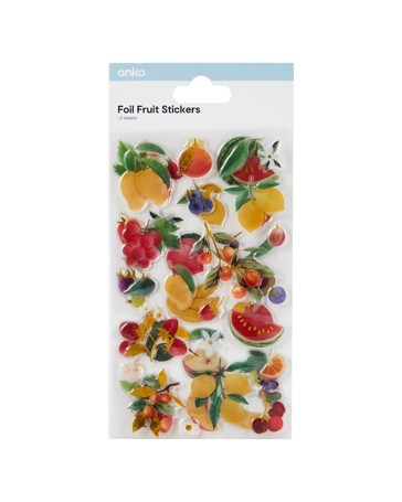 Anko Foil Fruit Stickers