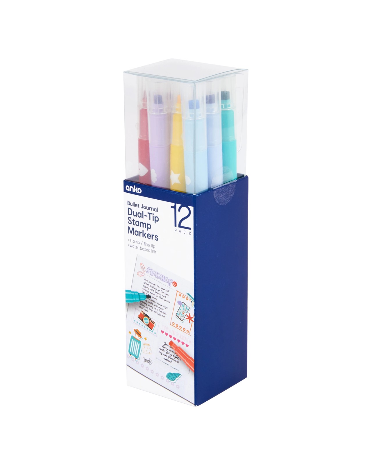 Anko 12 Pack Bullet Journal Dual-Tip Markers 2 of 5