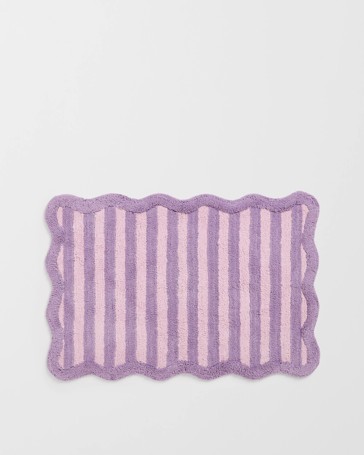 Kids Stripe Cotton Bath Mat