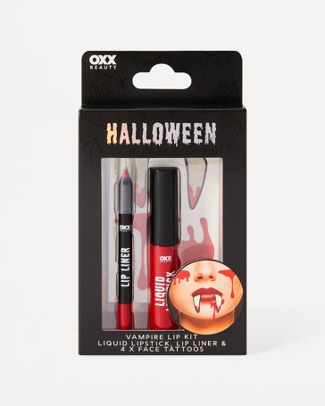 OXX Beauty 6 Piece Halloween Vampire Lip Kit