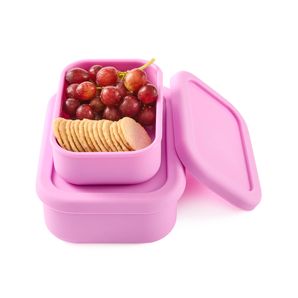 2 Pack Lilac Silicone Snack Box - Anko