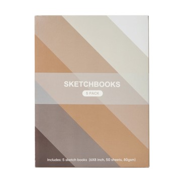 5 Pack Sketchbooks - Anko
