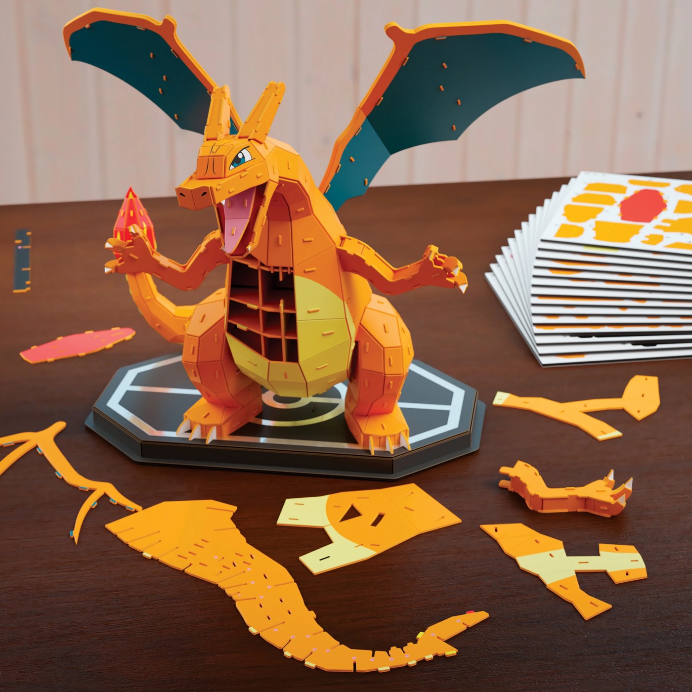 Pokemon Chrizard 3D Puzzle Model Kit Puzzle from 4D Build 4 of 5