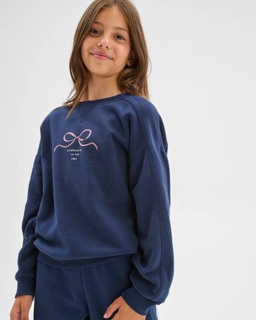 Australian Cotton Blend Long Sleeve Fleece Top