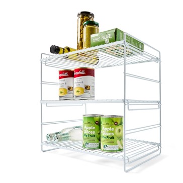 White Wire 3 Tier Shelf - Anko