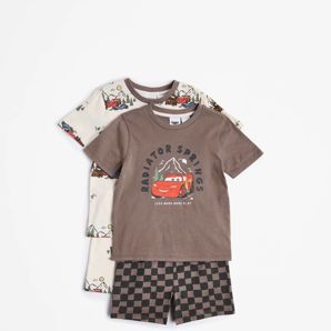 Disney Cars Australian Cotton 2 Pack Younger Boys Pyjama Set thumbnail 2