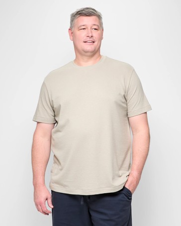 Plus Size Australian Cotton Blend Textured T-Shirt