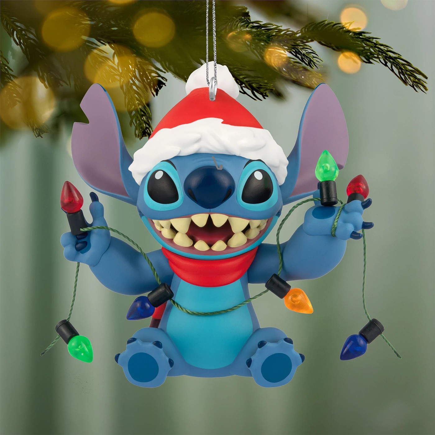 Hallmark Keepsake Disney Lilo & Stitch Shines Bright Christmas Tree Ornament 2 of 5