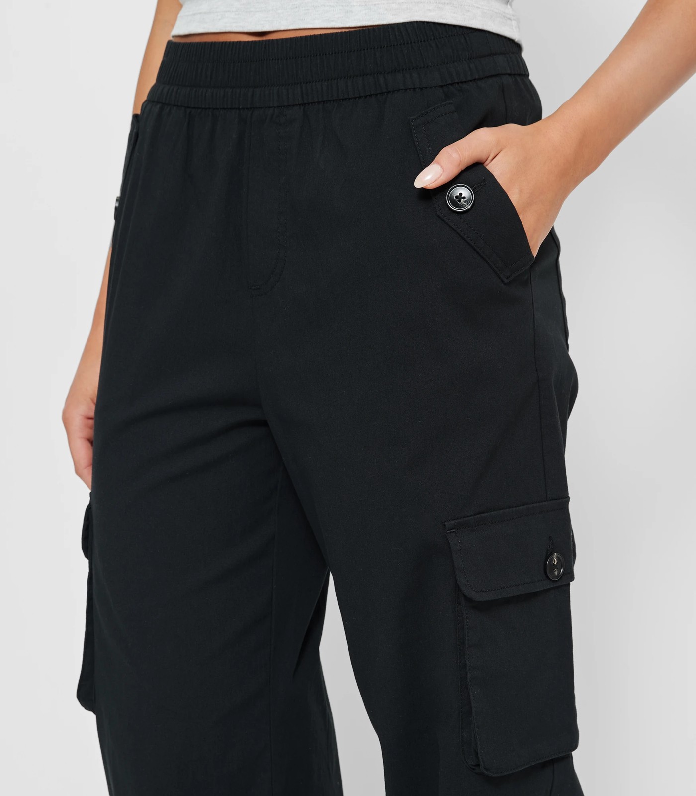 Elastic Waist Cargo Pants - Lily Loves - Black | Target Australia