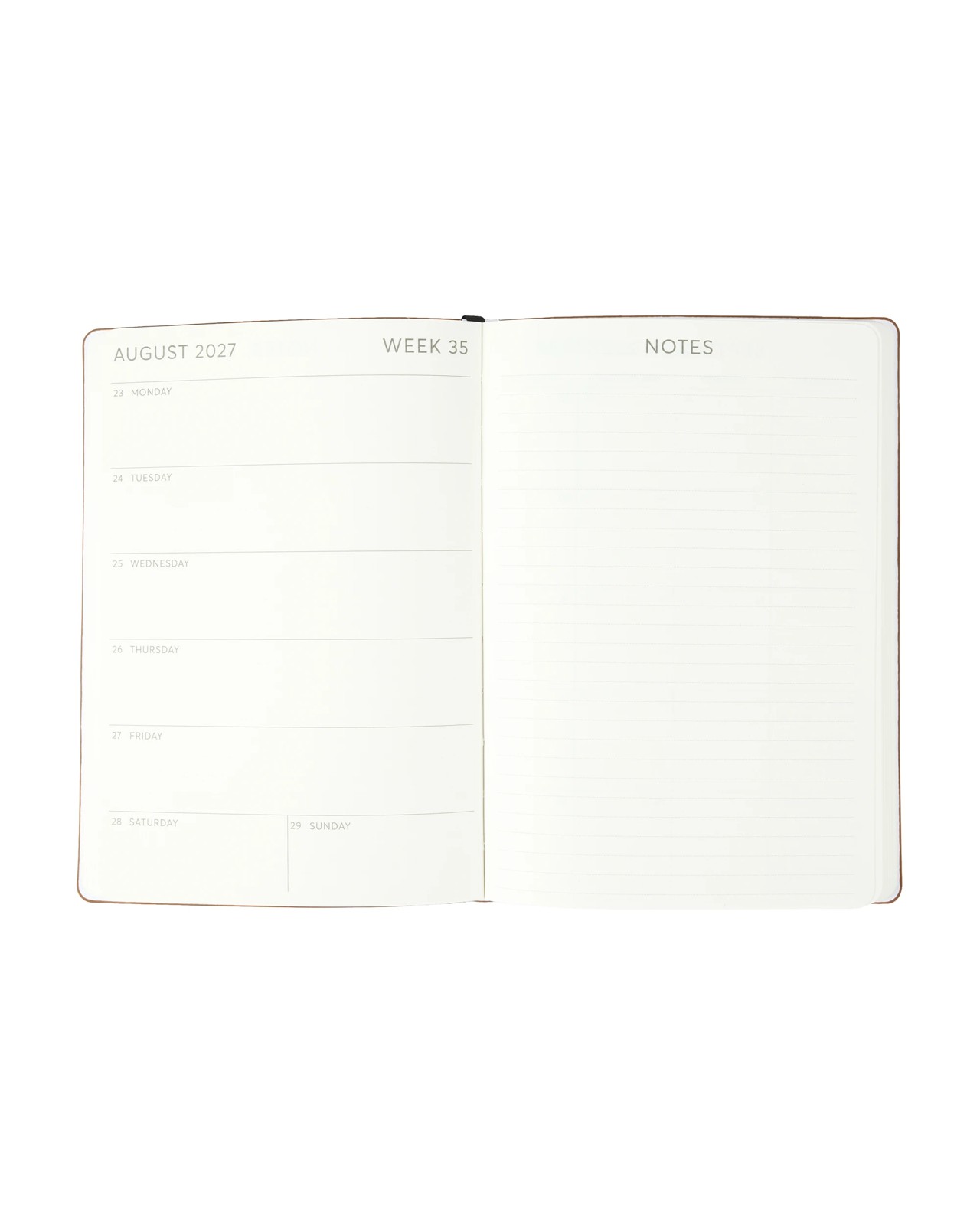 Anko 2027 Weekly Diary - Tan 2 of 6