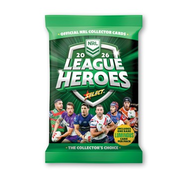 2026 NRL League Heroes Cards Pack