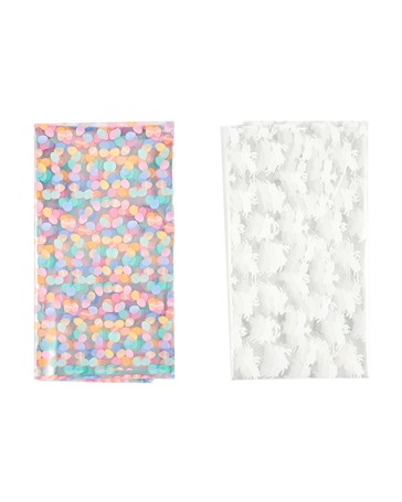 Anko 5 Pack Easter Cellophane Hamper Bags- Assorted