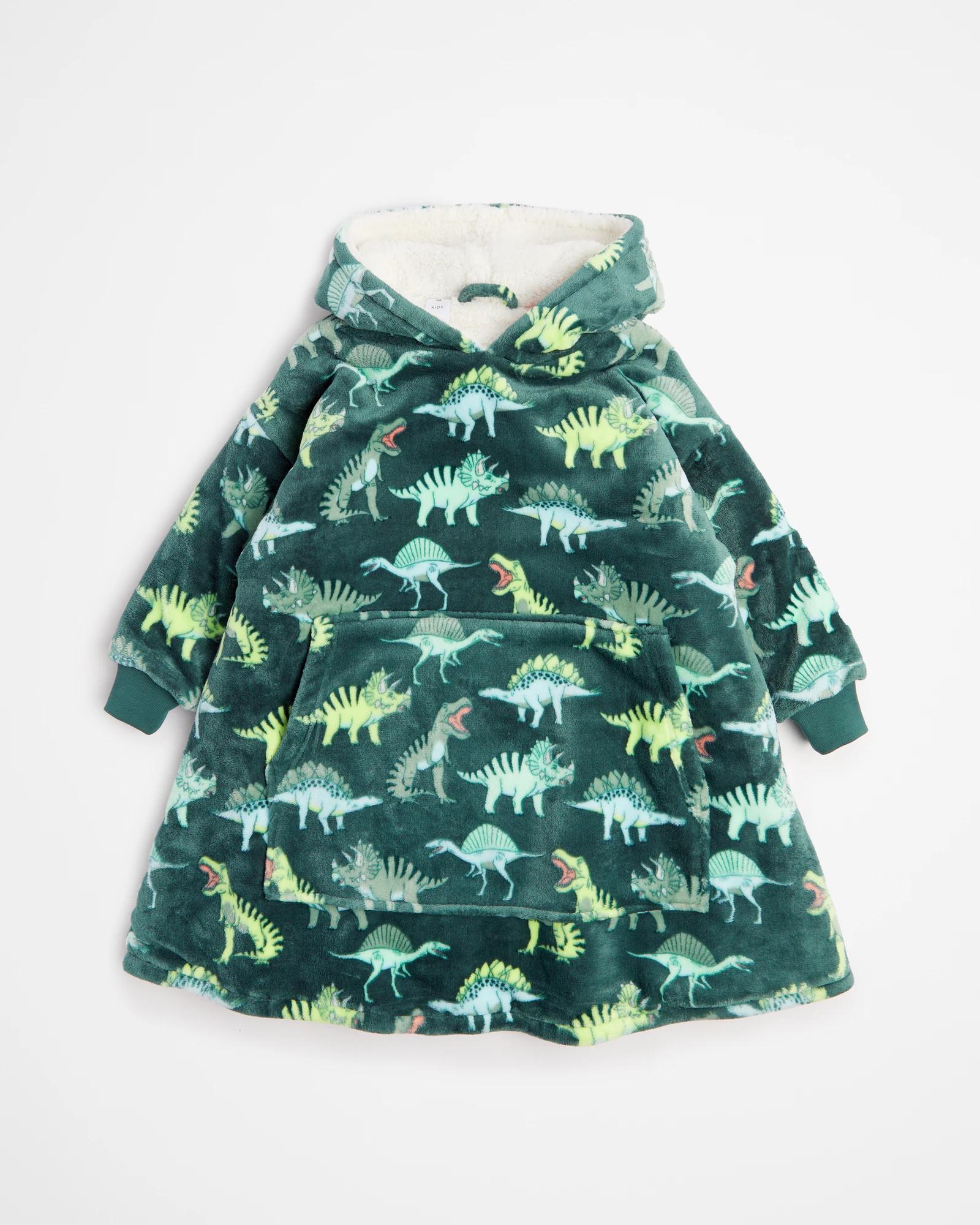 Green hot sale dinosaur hoodie