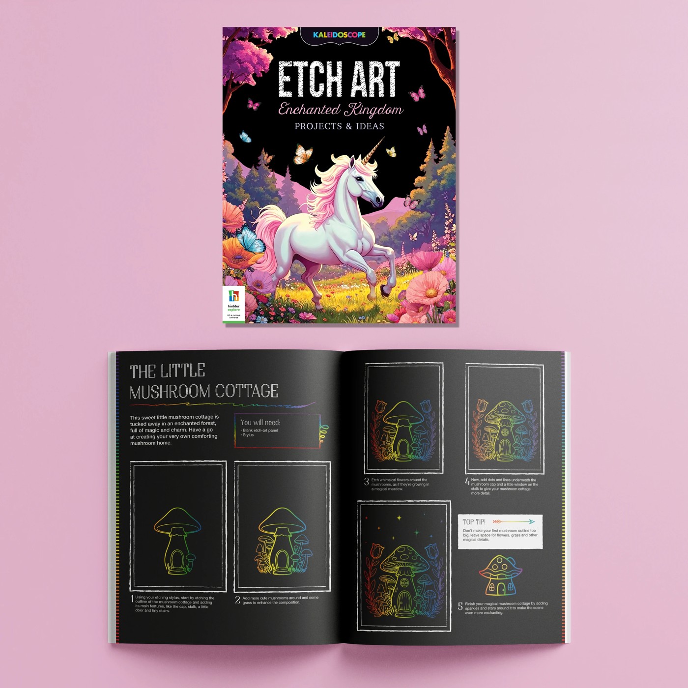 Kaleidoscope Etch Art Enchanted Kingdom - Book 4 of 5