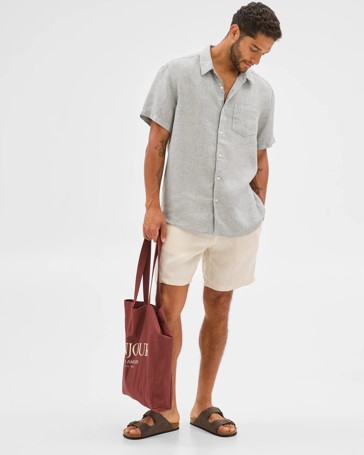 European Linen Textured Shirt