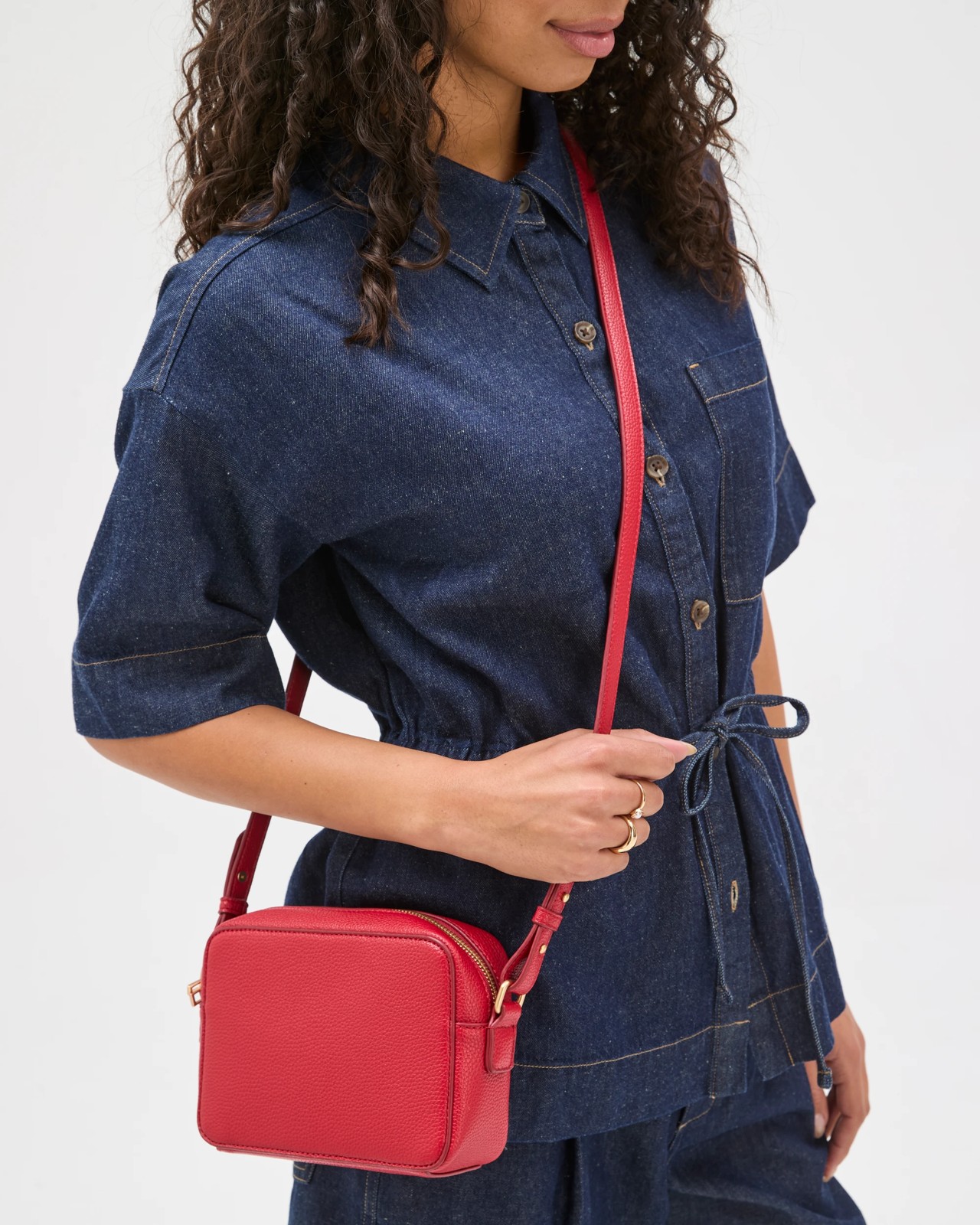 Camera Crossbody Bag - Flame Red 3 of 3
