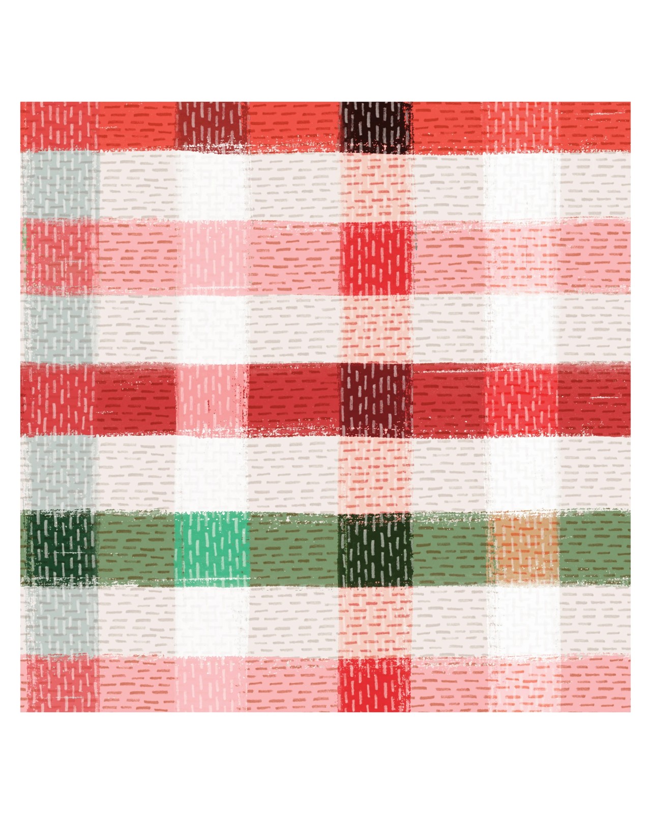 Hallmark Christmas Wrapping Paper - Plaid 2 of 3