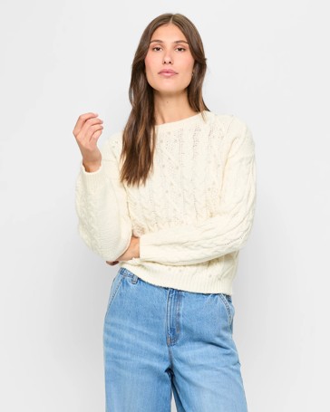 Pearl Cable Knit Jumper