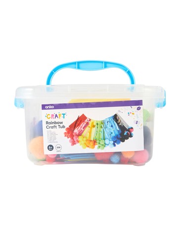 Craft Tub, 208 Pieces - Anko