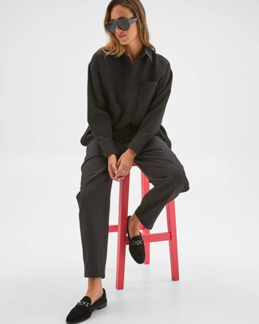 Preview Barrel Leg Set Dressing Pants