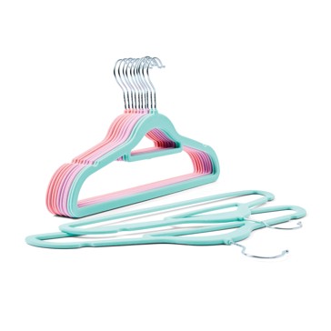12 Pack Flocked Hangers - Anko