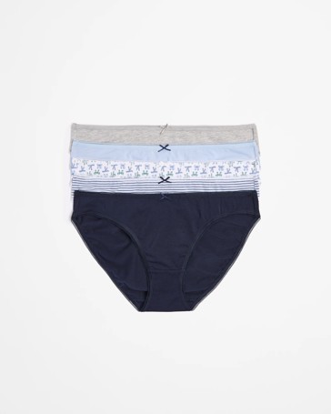 5 Pack Cotton/Elastane Bikini Briefs