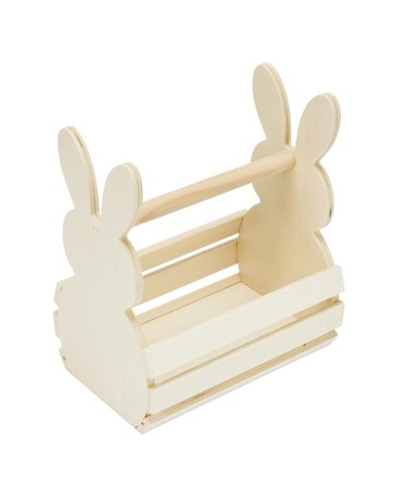 Anko Wood Blank Bunny Basket