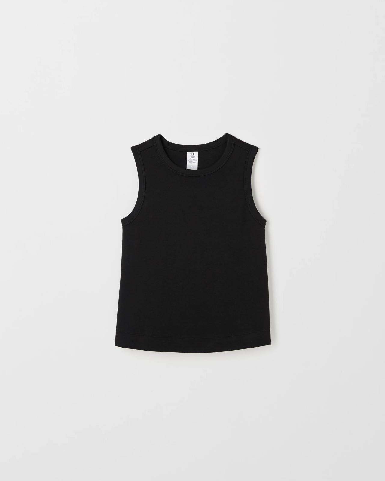 Australian Cotton Essential Interlock Tank Top - Black 5 of 6