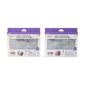 Colour in Washable Silicone Placemat, 9 Pack - Anko product image